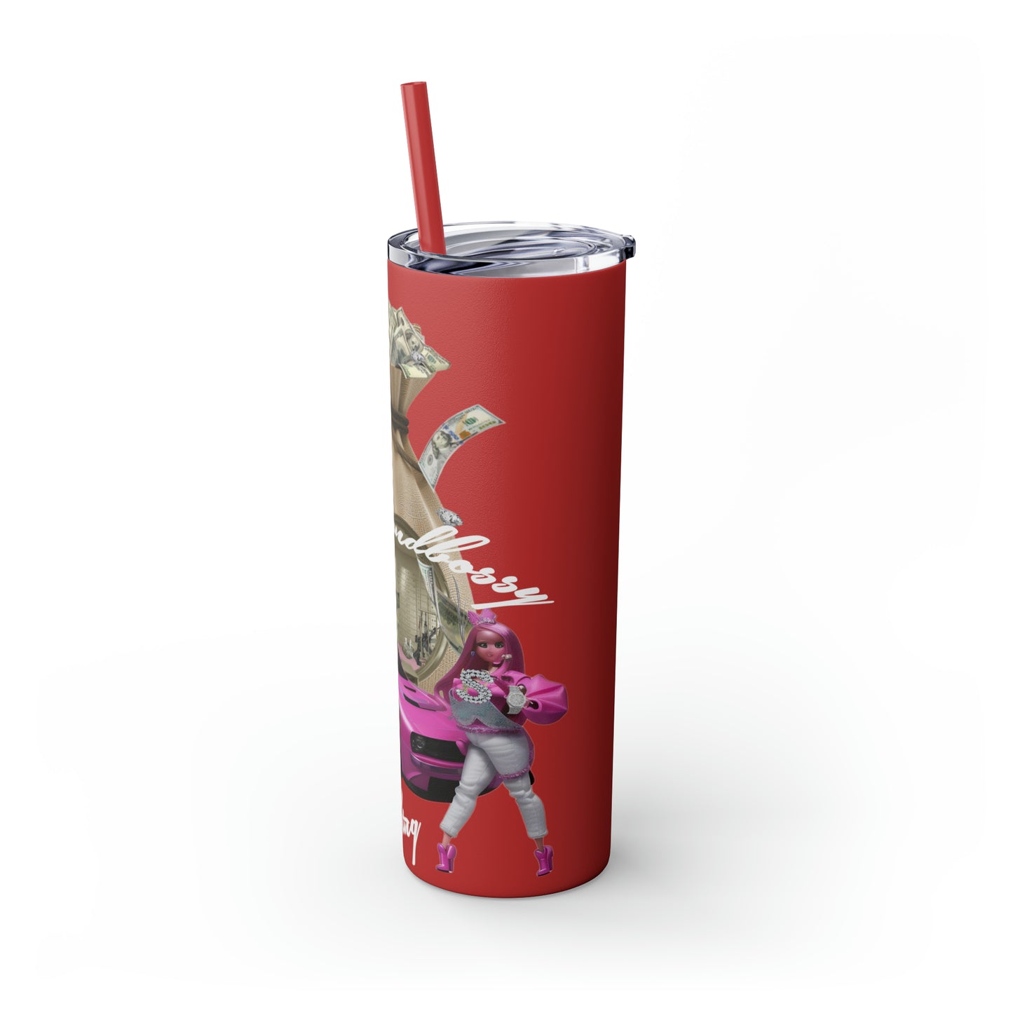 Skinny Tumbler with Straw, 20oz