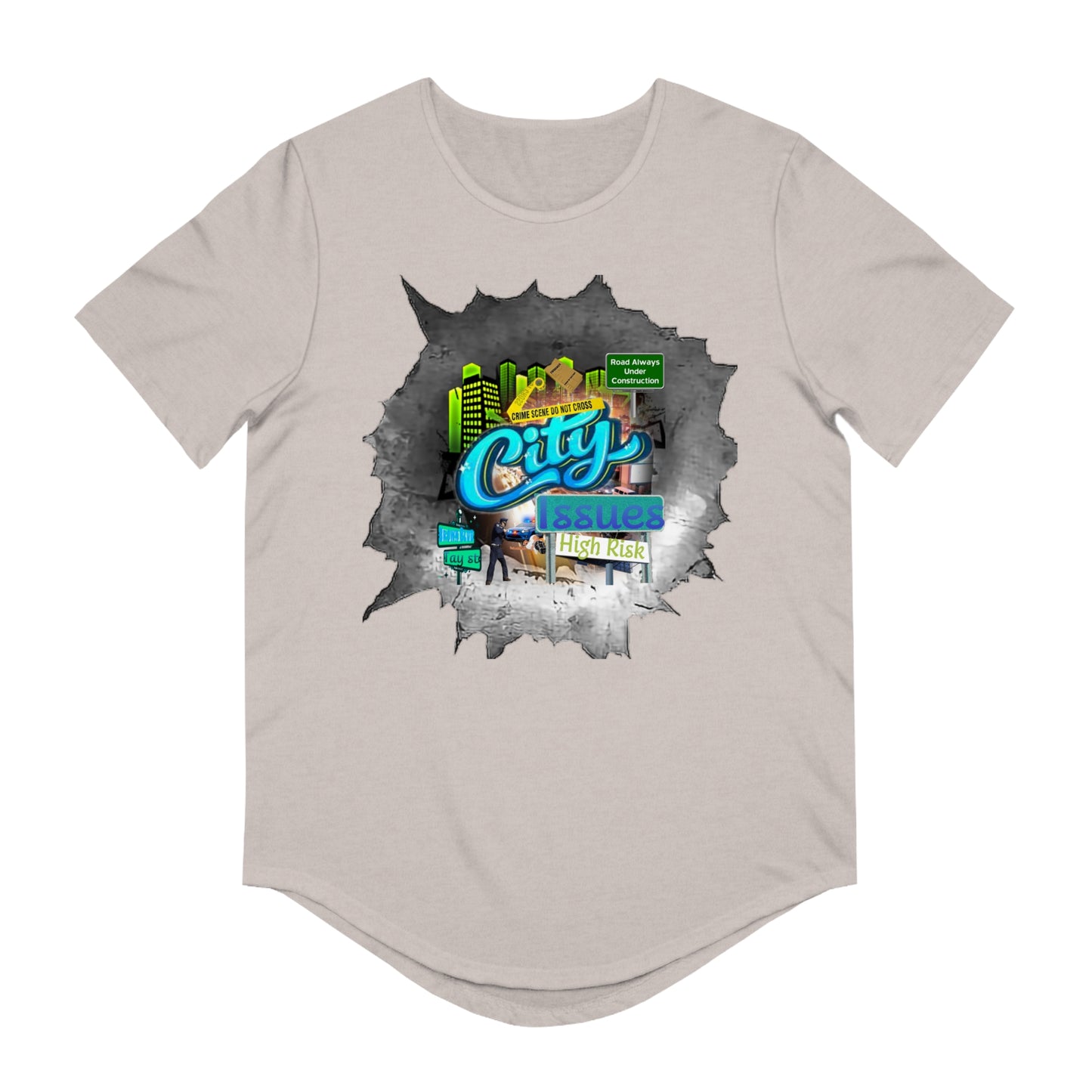 Men's Jersey Curved Hem Tee