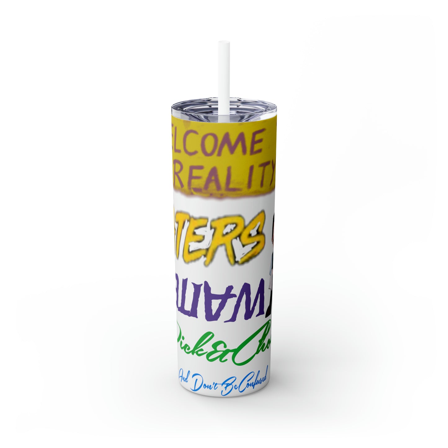 Skinny Tumbler with Straw, 20oz