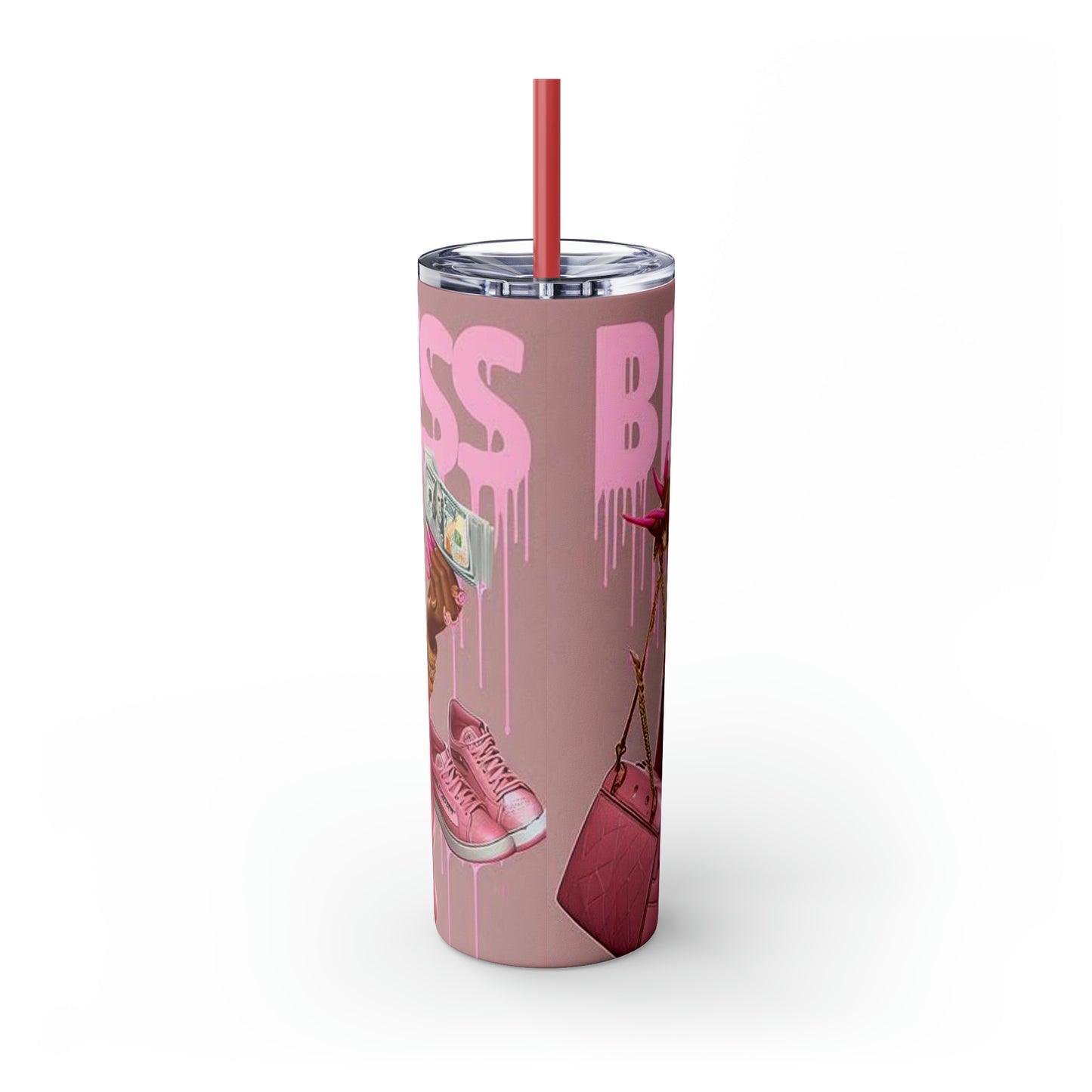 Skinny Tumbler with Straw, 20oz
