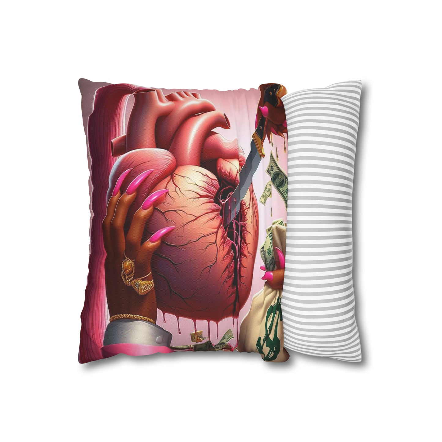 Spun Polyester Square Pillow Case