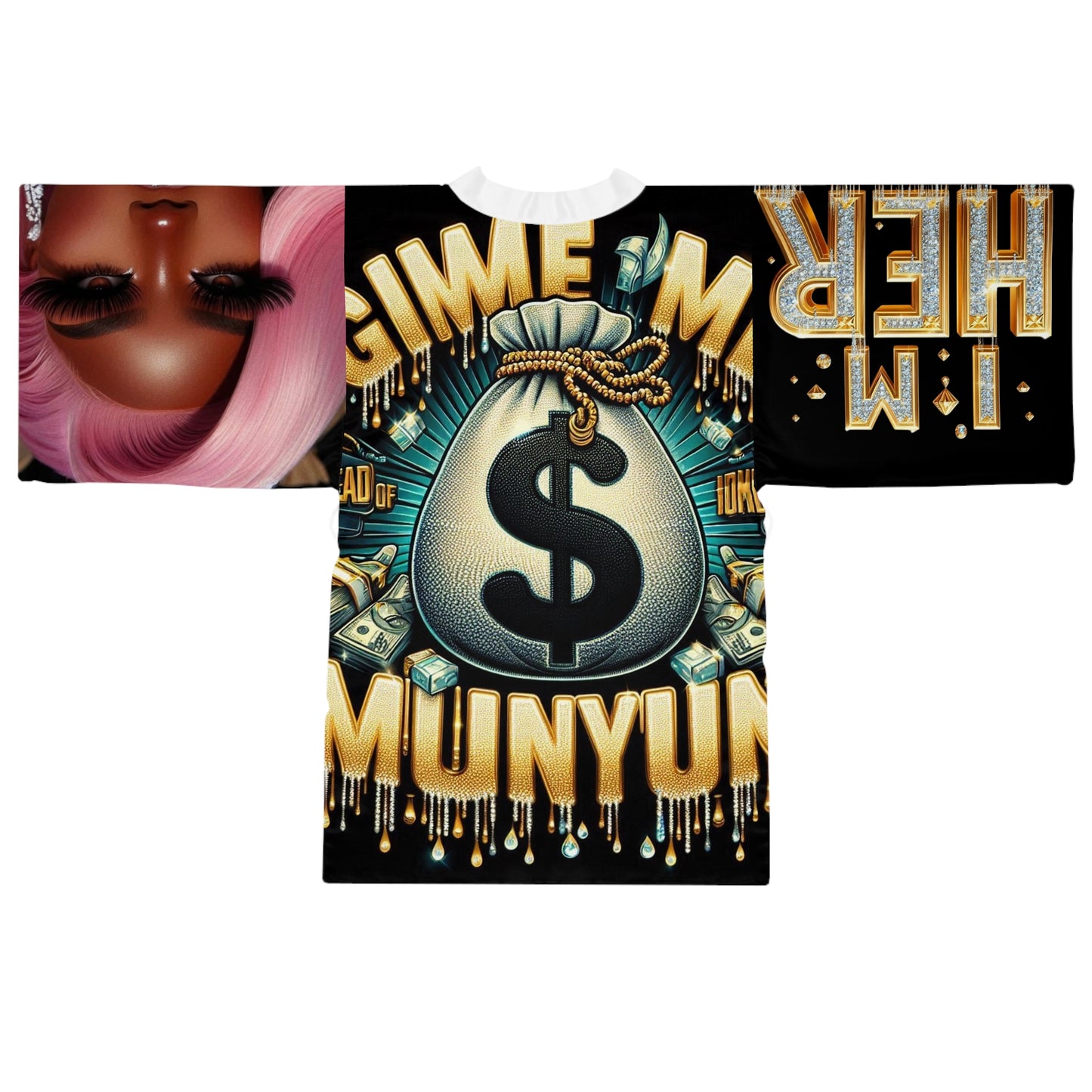 Long Sleeve Kimono Robe (AOP)