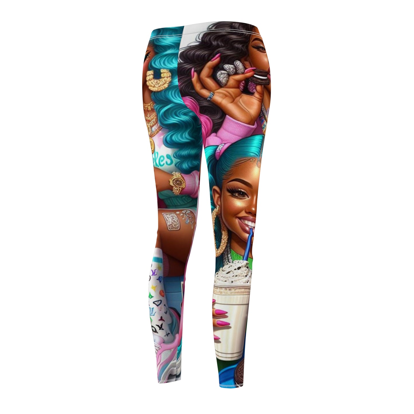 Women's Cut & Sew Casual Leggings (AOP)