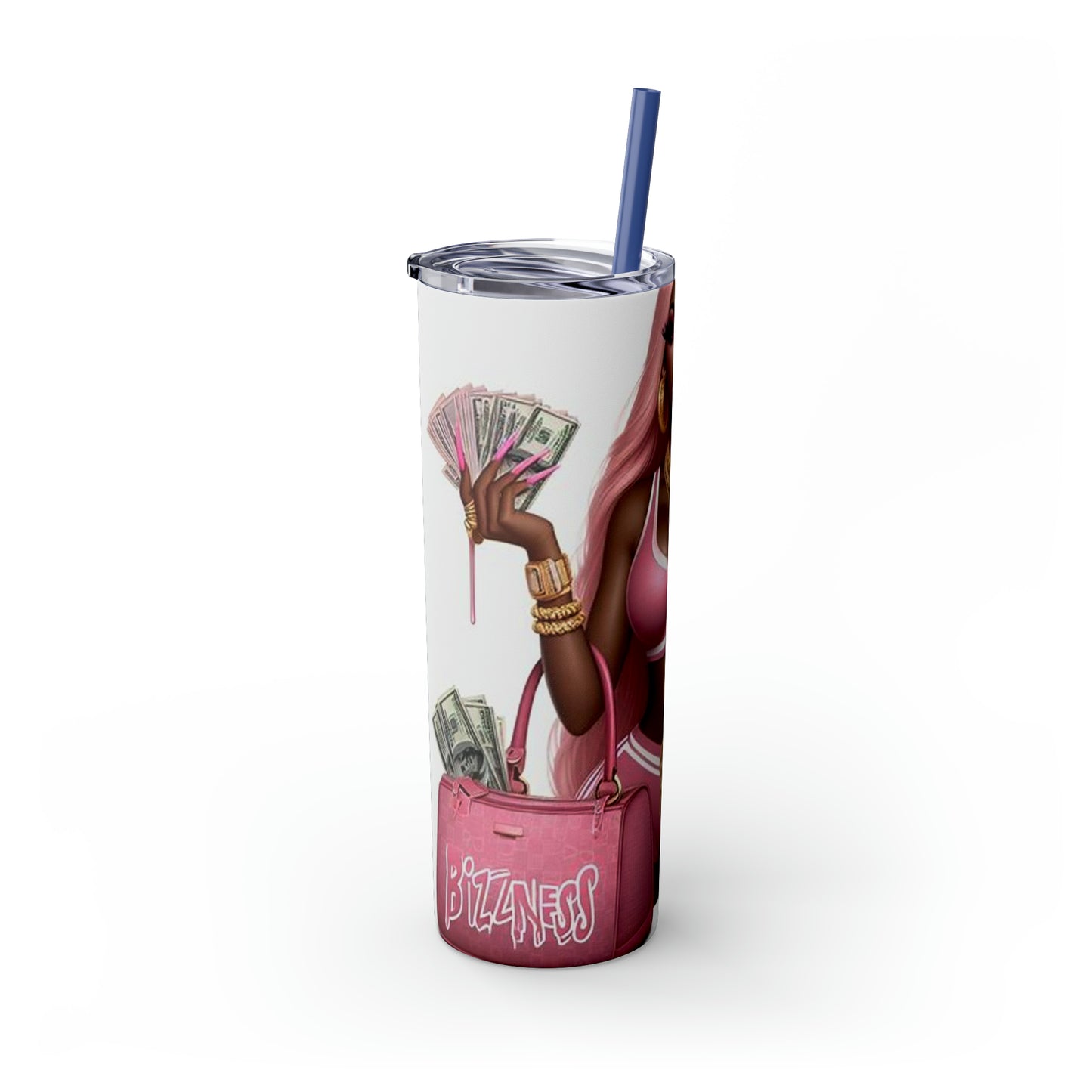 Skinny Tumbler with Straw, 20oz