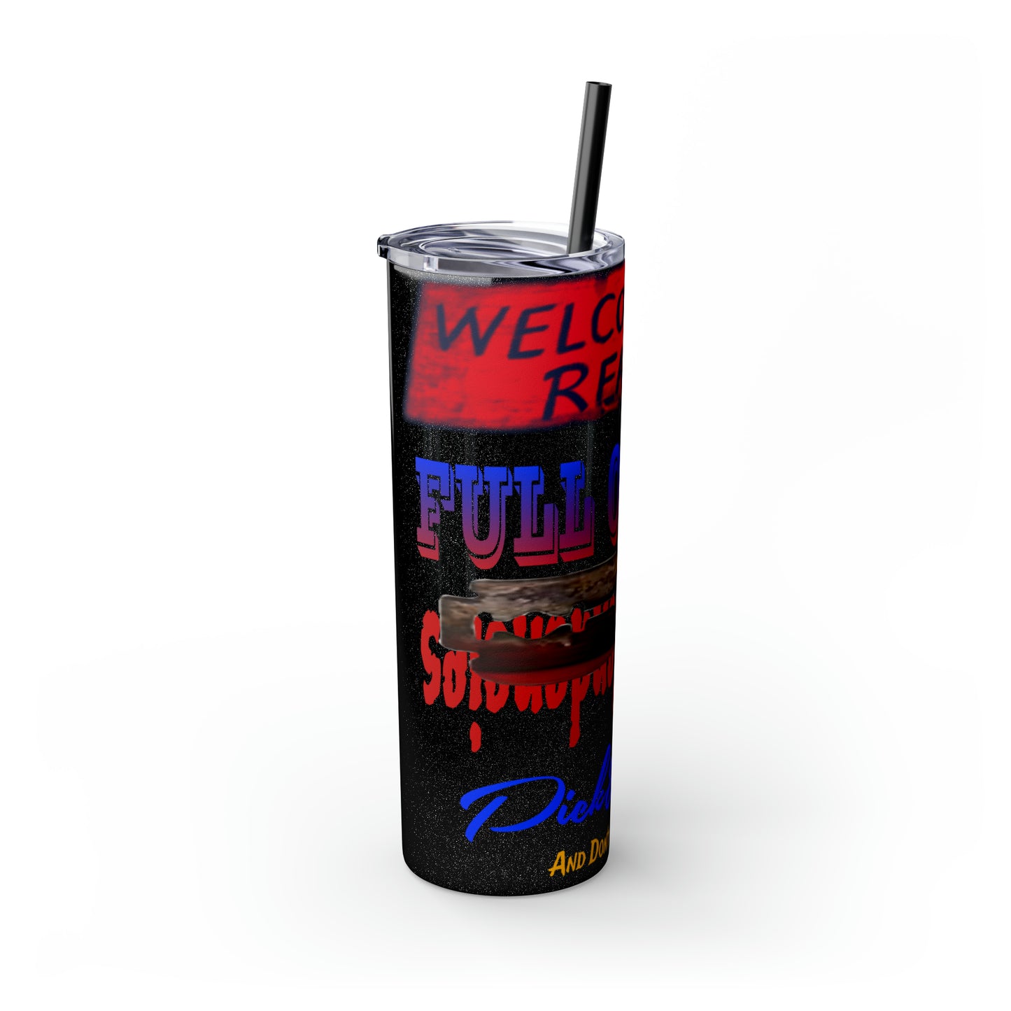 Skinny Tumbler with Straw, 20oz