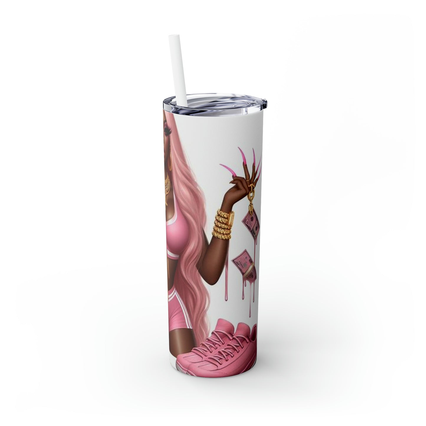 Skinny Tumbler with Straw, 20oz