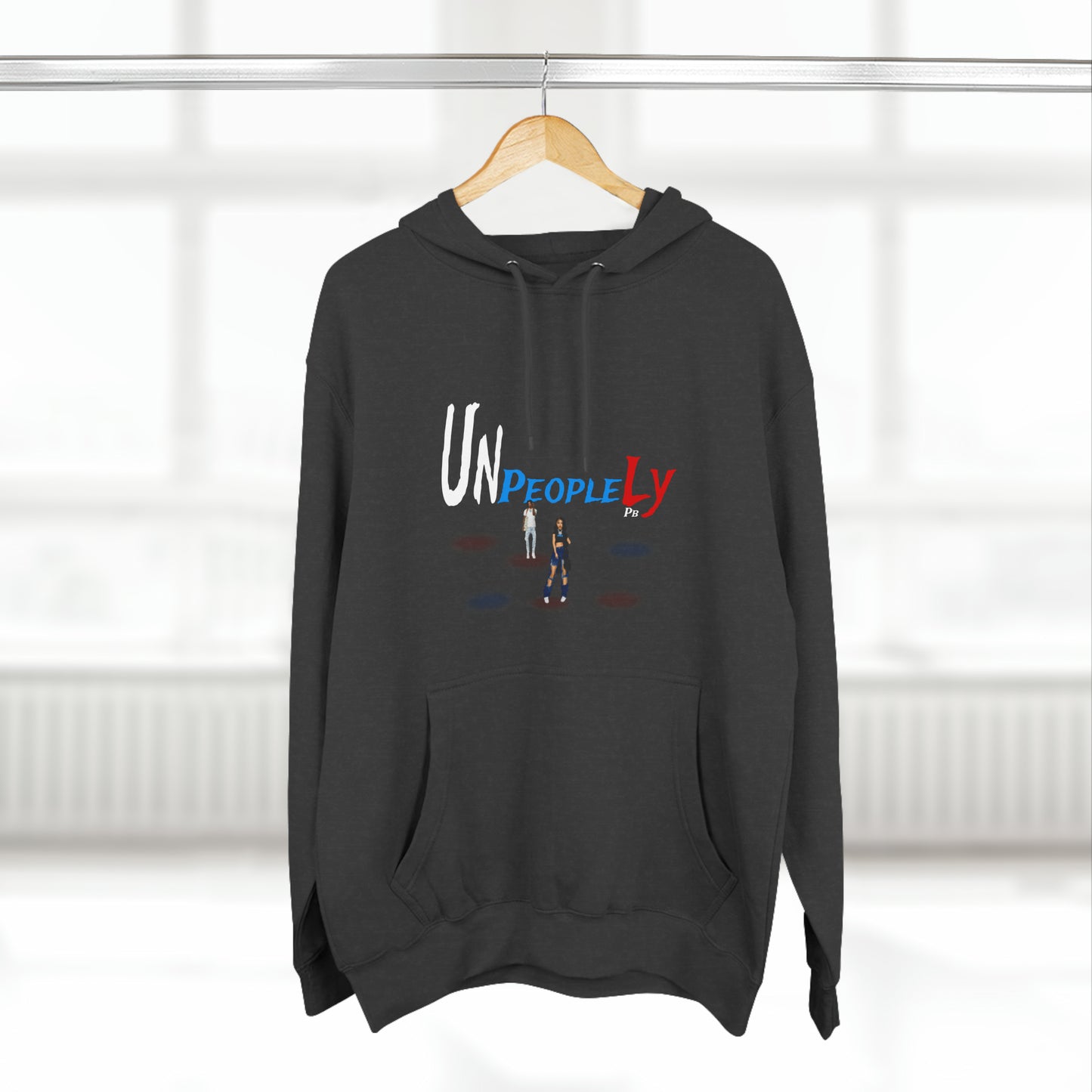 Three-Panel Fleece Hoodie