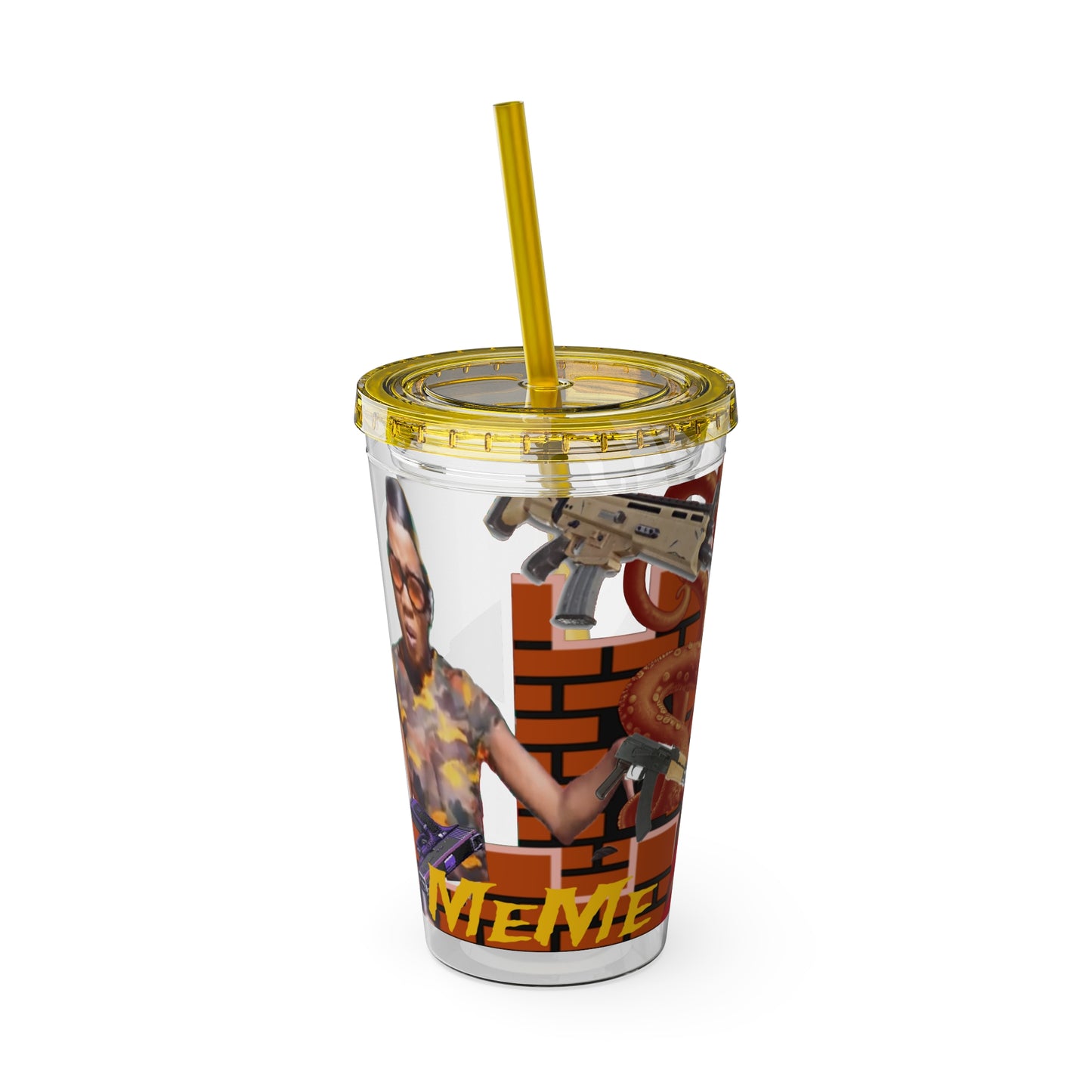 Sunsplash Tumbler with Straw, 16oz