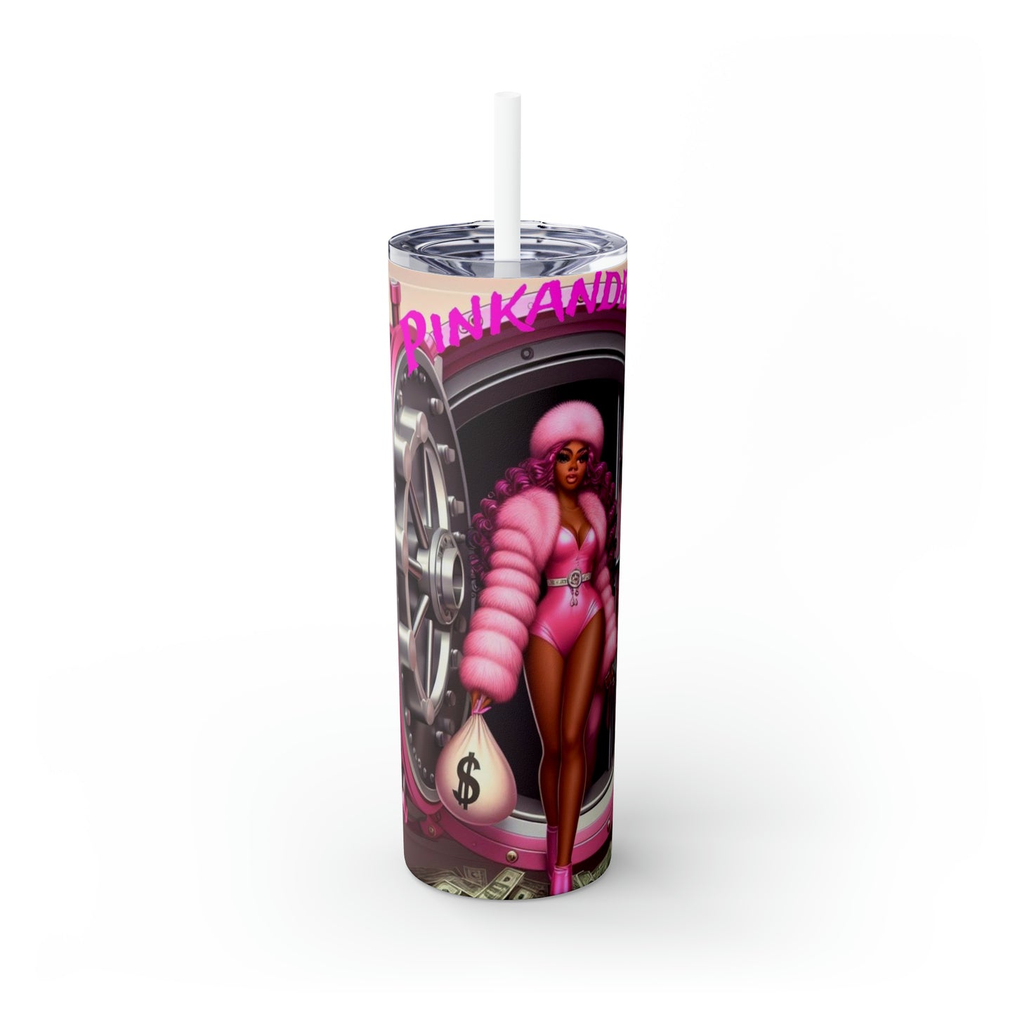 Skinny Tumbler with Straw, 20oz