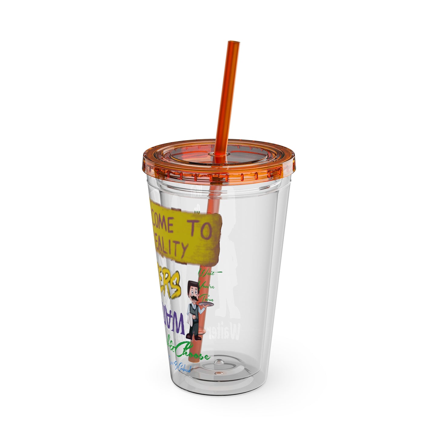 Sunsplash Tumbler with Straw, 16oz