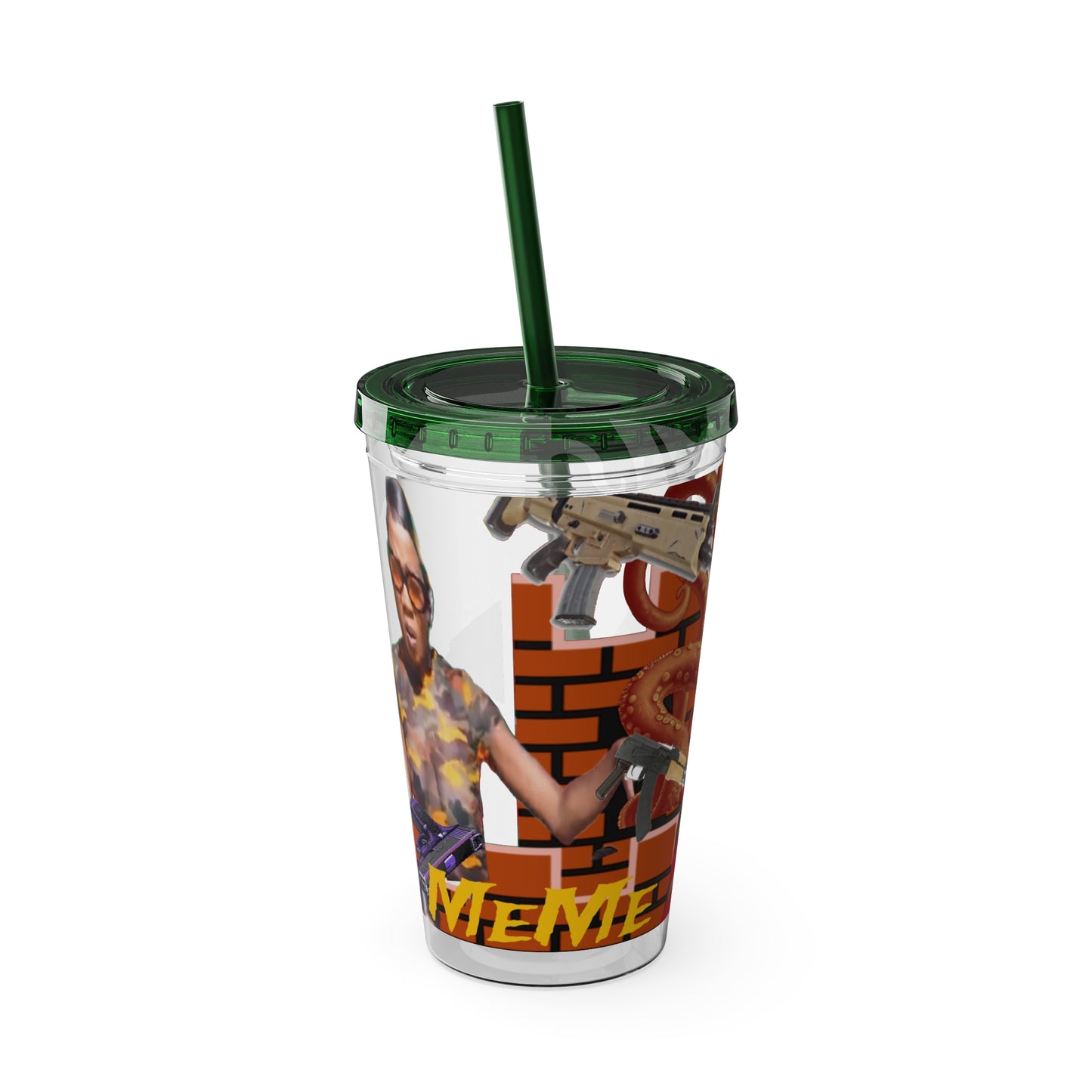 Sunsplash Tumbler with Straw, 16oz