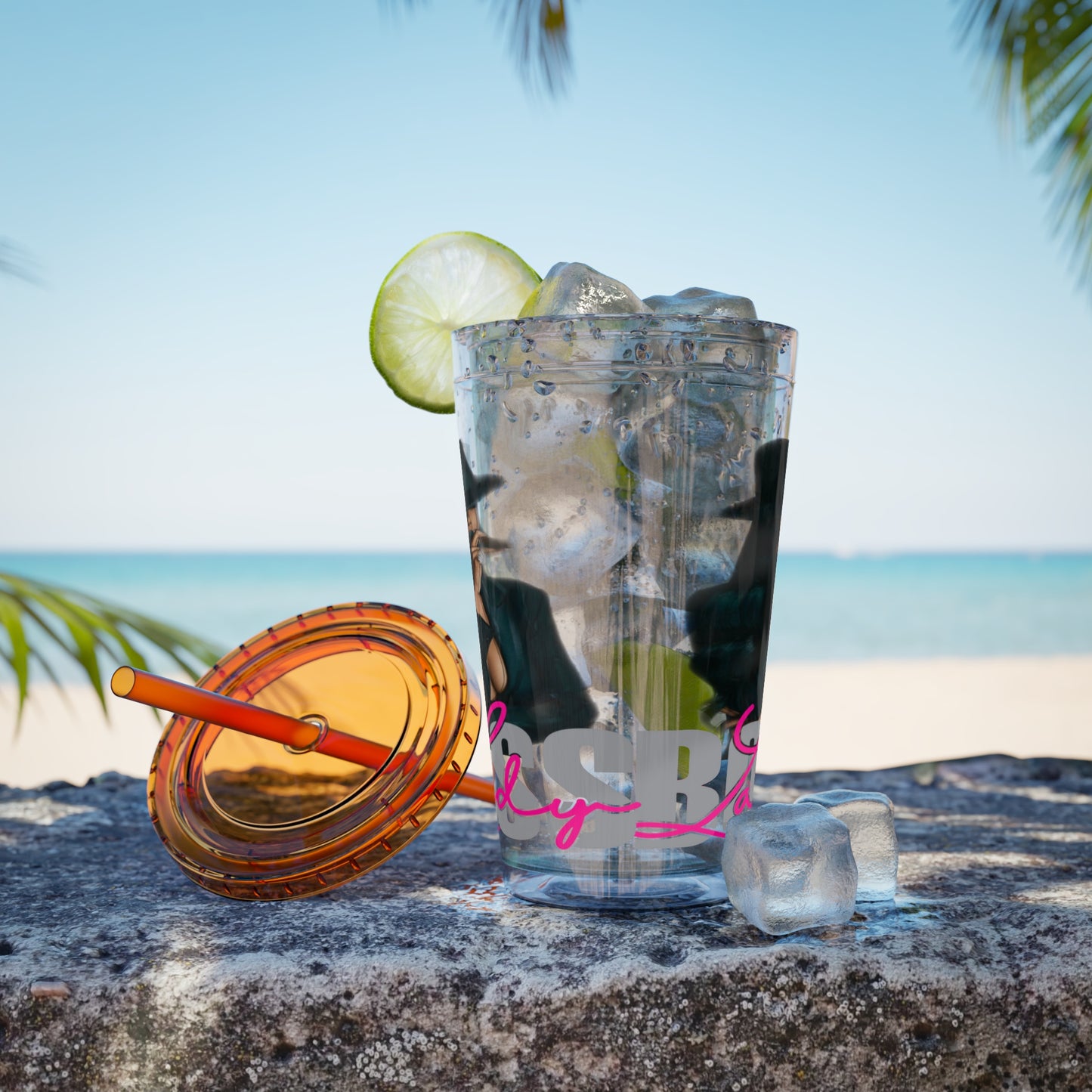 Sunsplash Tumbler with Straw, 16oz