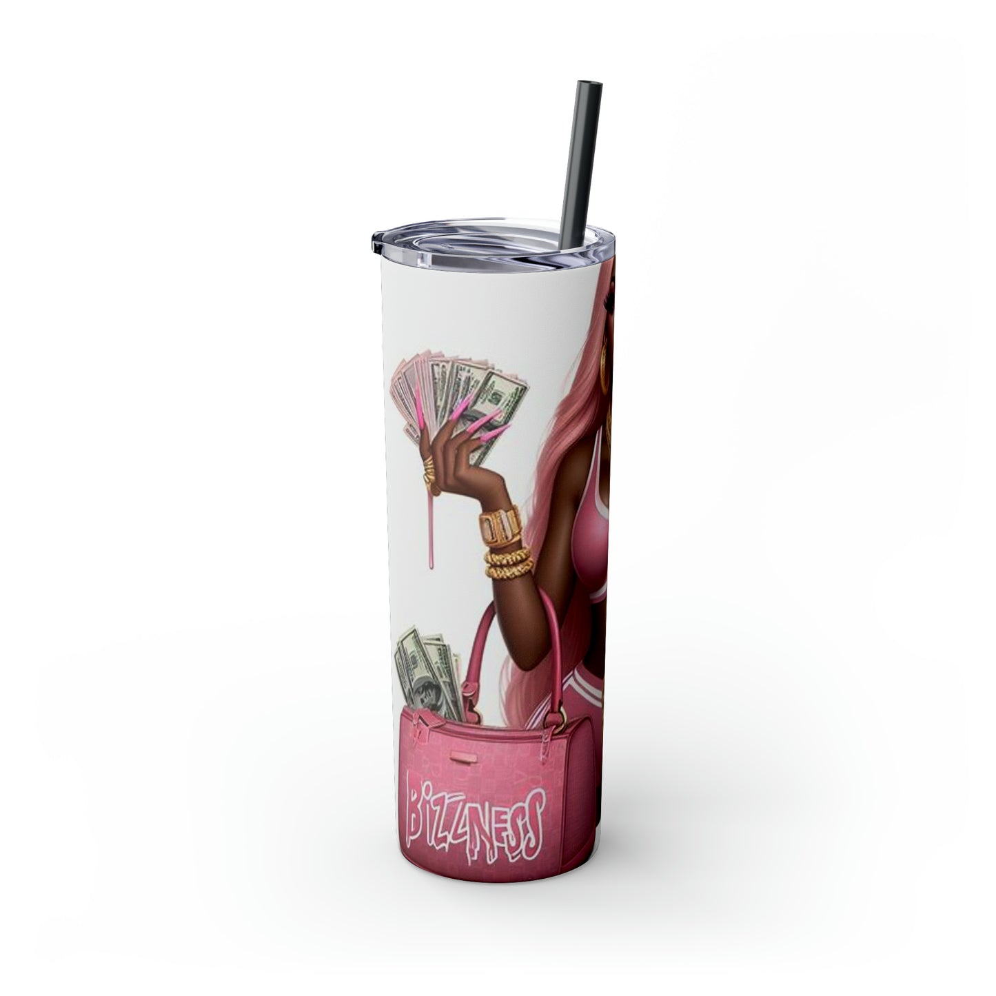 Skinny Tumbler with Straw, 20oz