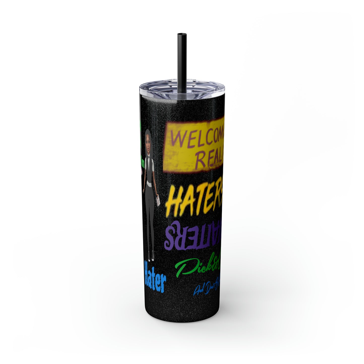 Skinny Tumbler with Straw, 20oz