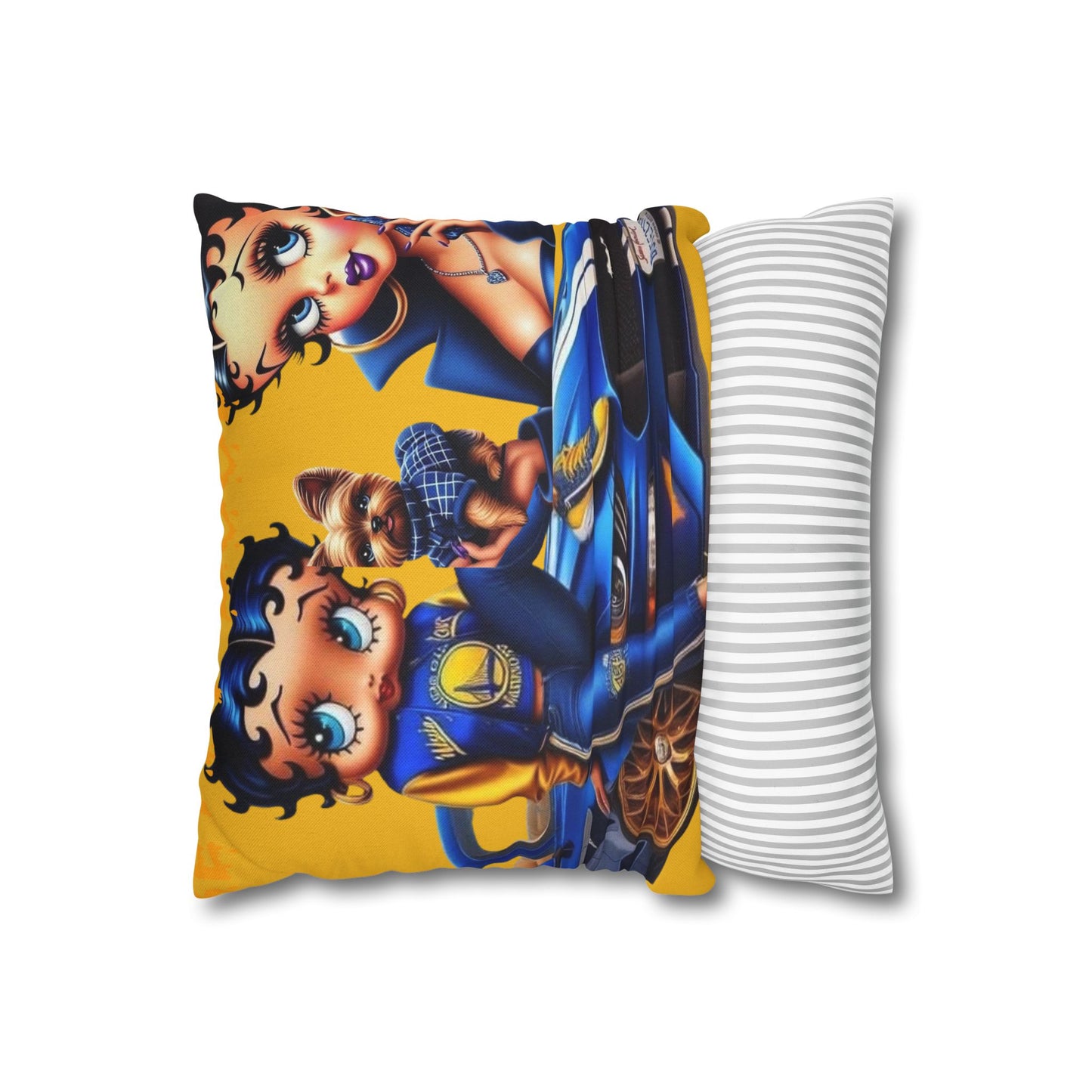 Spun Polyester Square Pillowcase