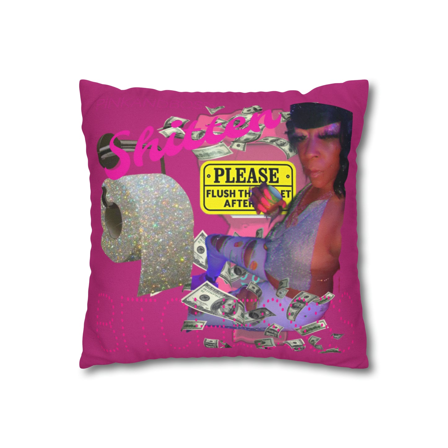 Spun Polyester Square Pillow Case