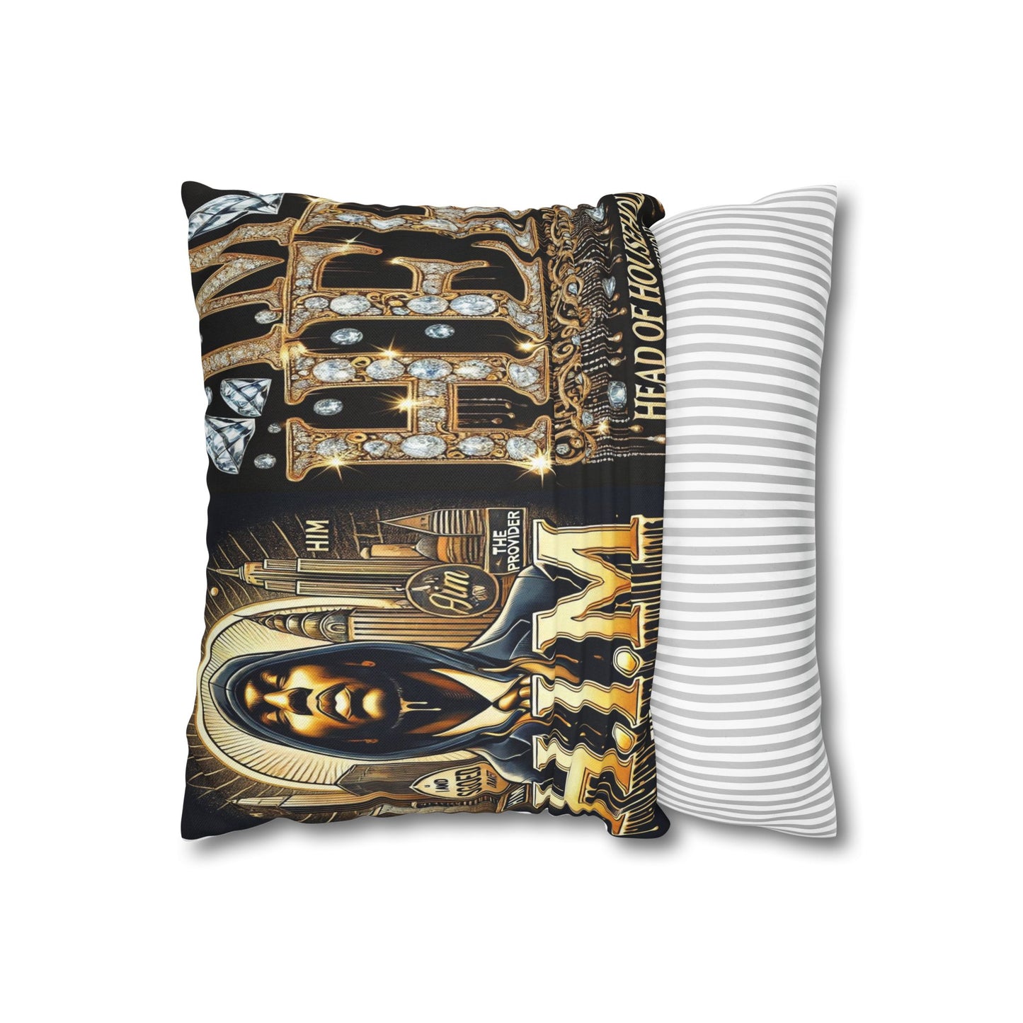 Spun Polyester Square Pillowcase