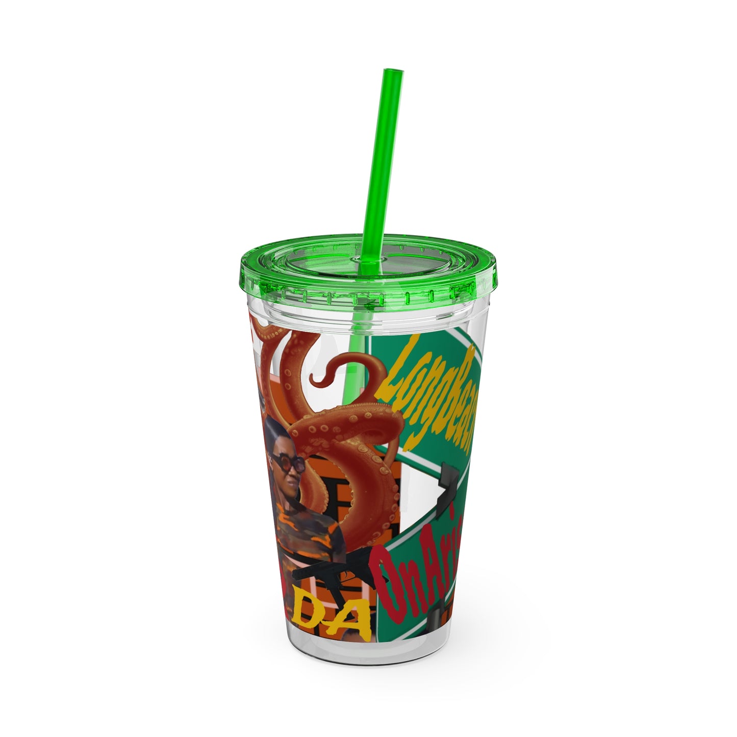 Sunsplash Tumbler with Straw, 16oz