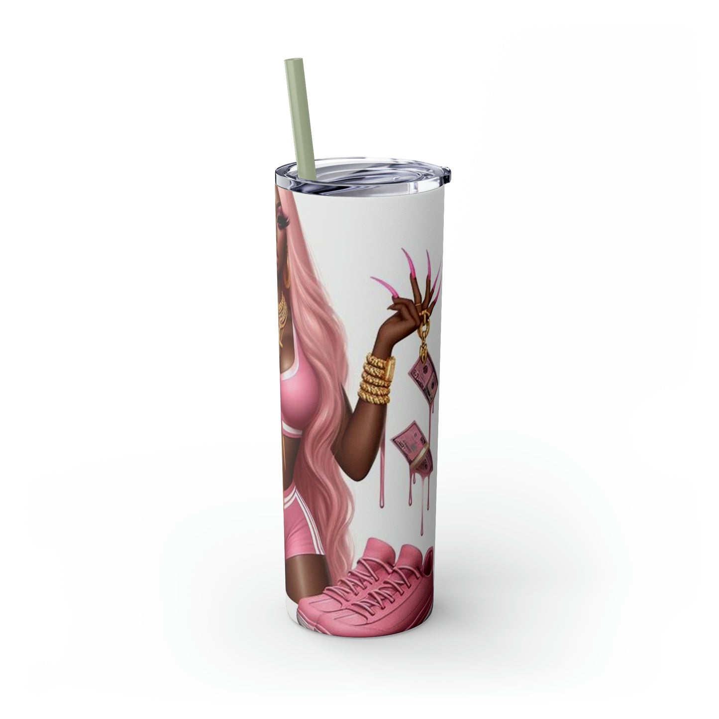 Skinny Tumbler with Straw, 20oz
