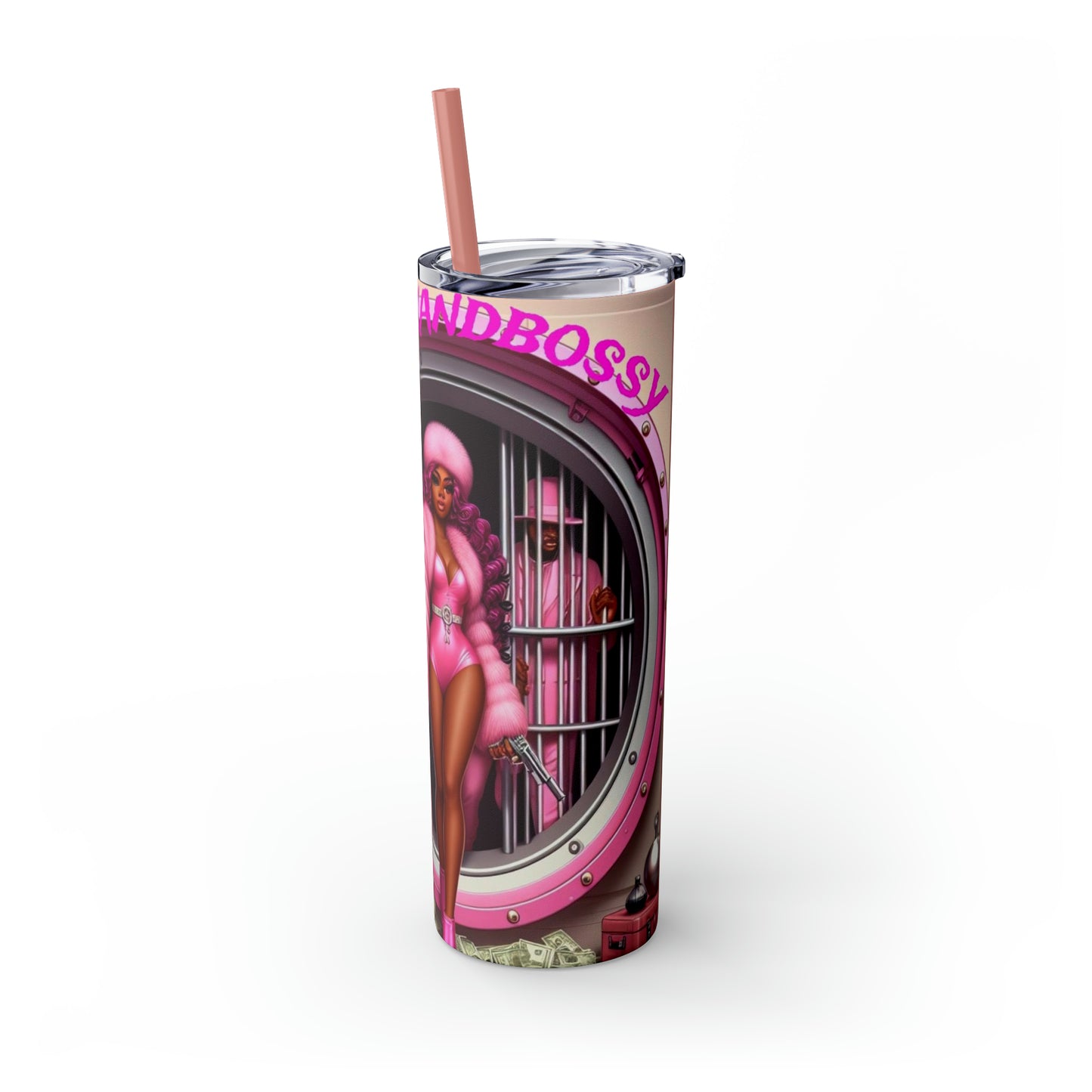 Skinny Tumbler with Straw, 20oz