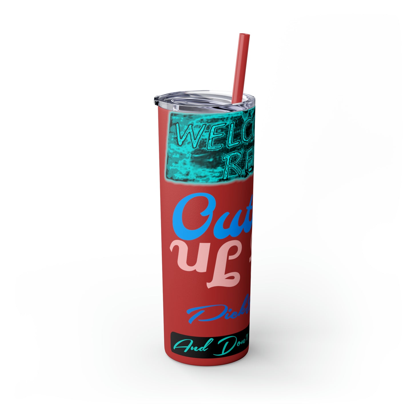 Skinny Tumbler with Straw, 20oz