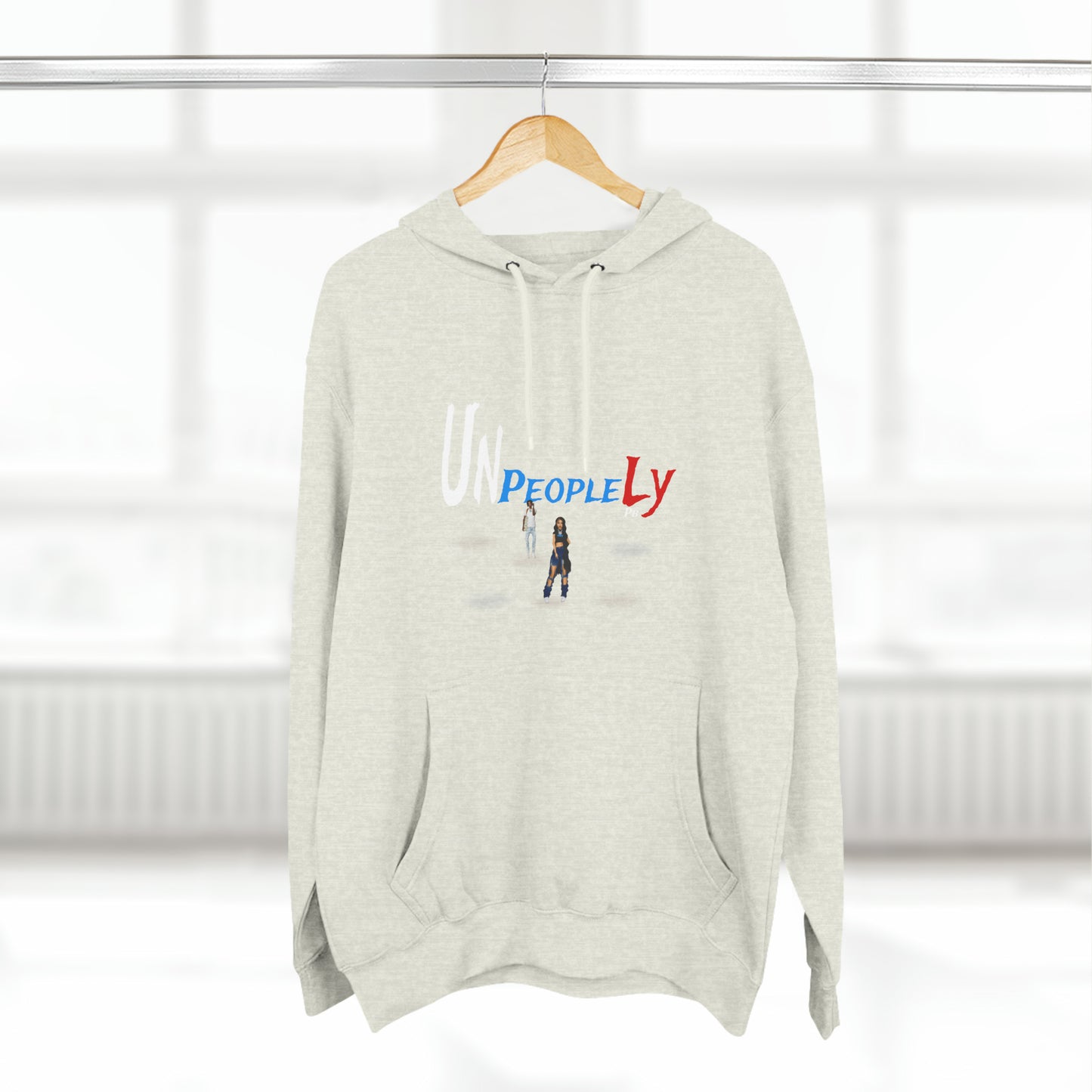 Three-Panel Fleece Hoodie