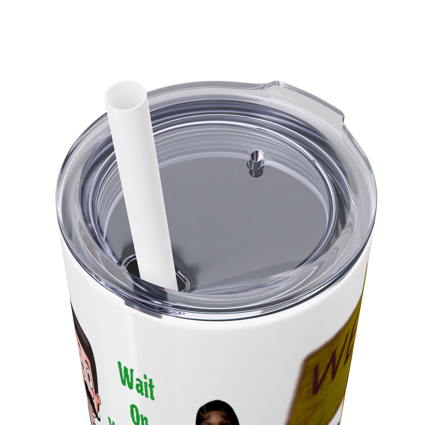 Skinny Tumbler with Straw, 20oz