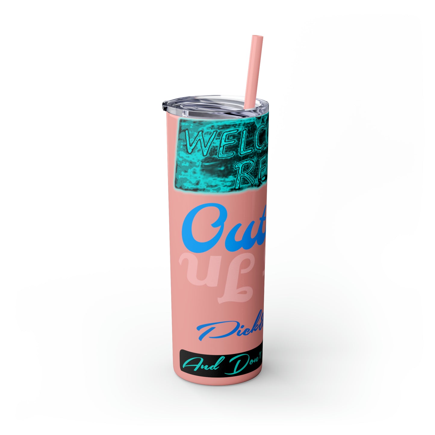 Skinny Tumbler with Straw, 20oz