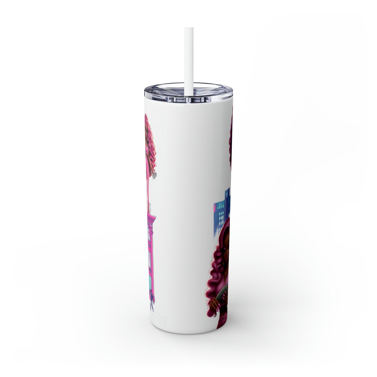 Skinny Tumbler with Straw, 20oz