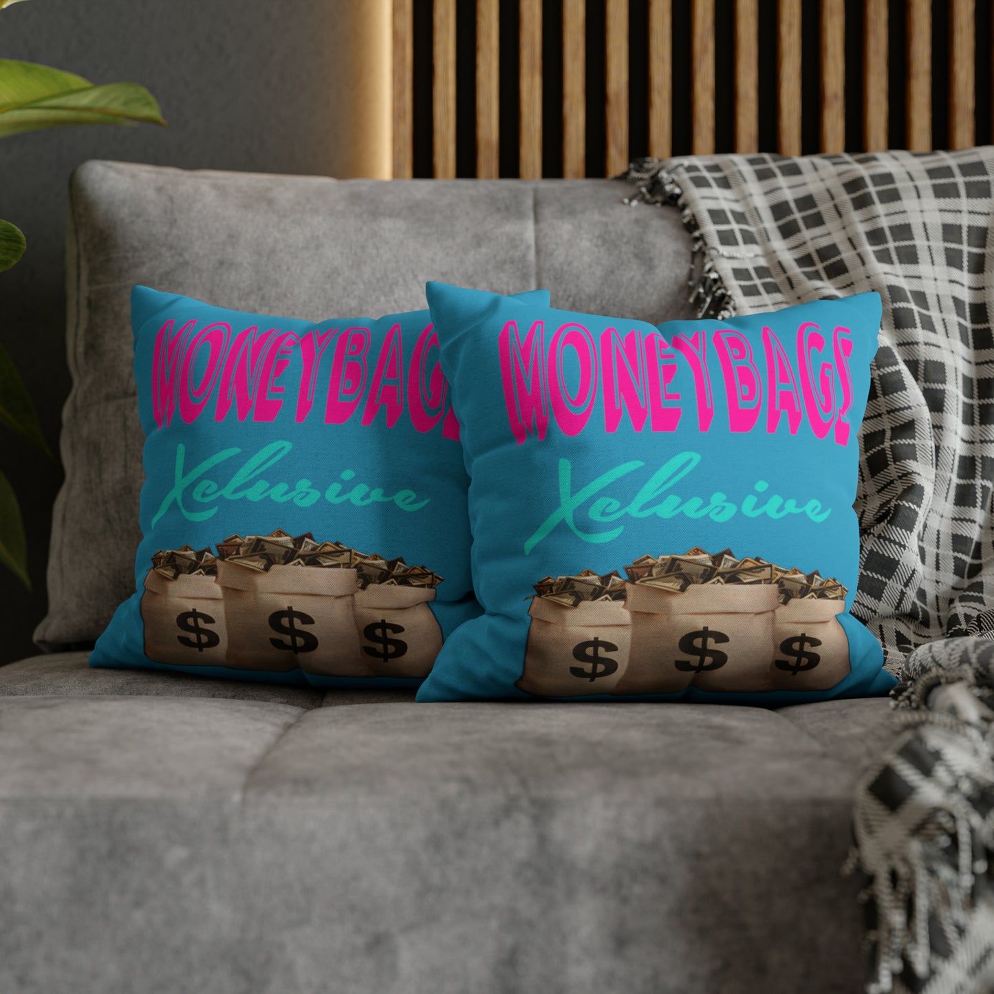 Spun Polyester Square Pillow Case