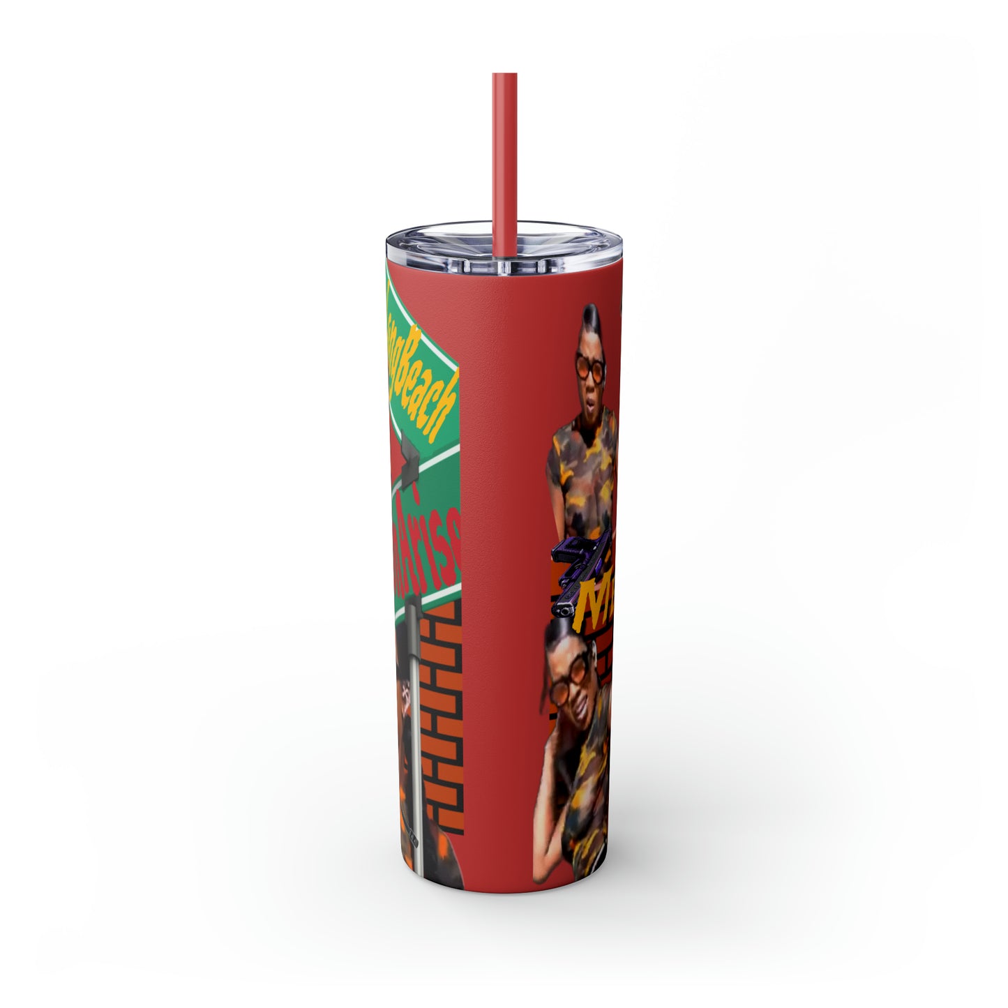 Skinny Tumbler with Straw, 20oz