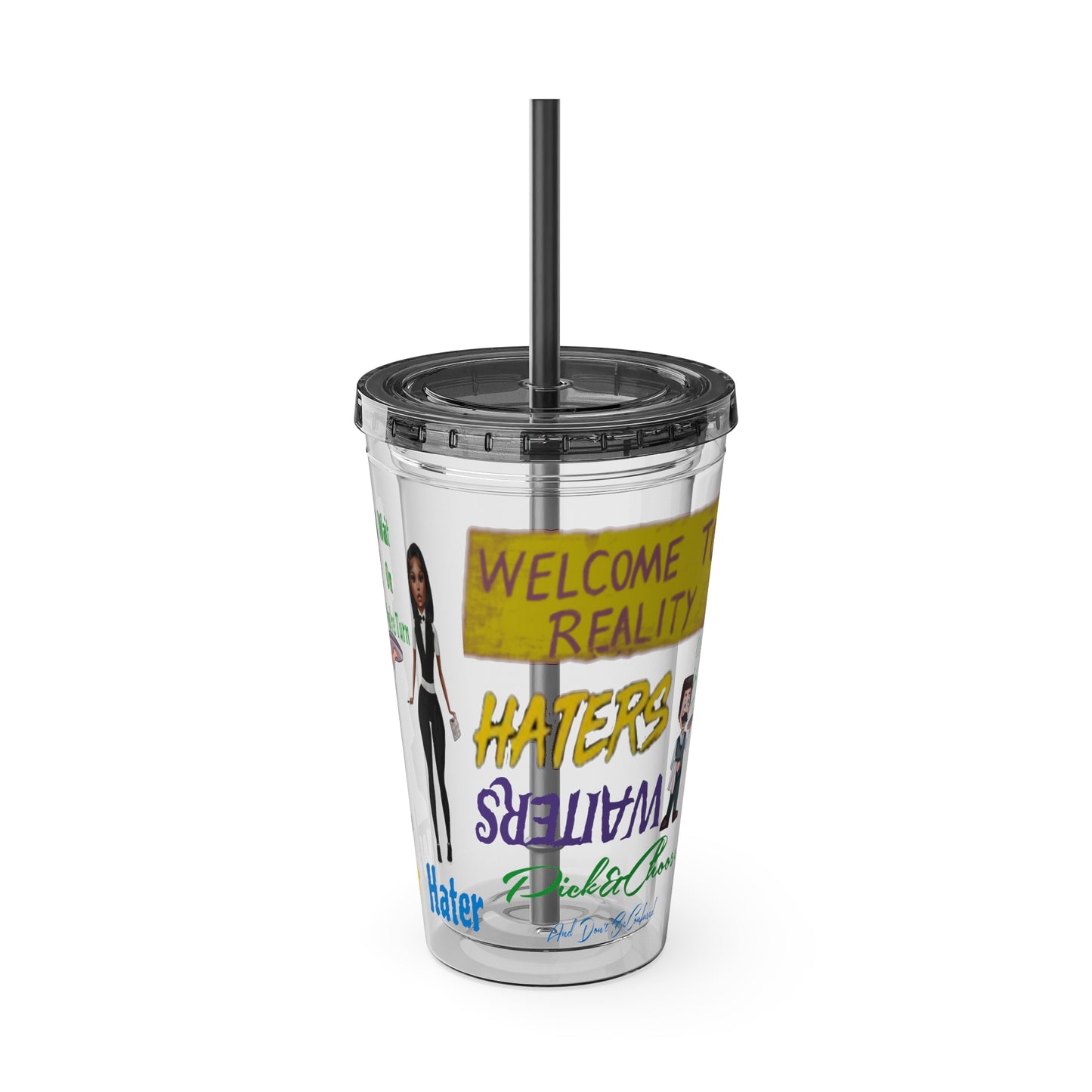 Sunsplash Tumbler with Straw, 16oz