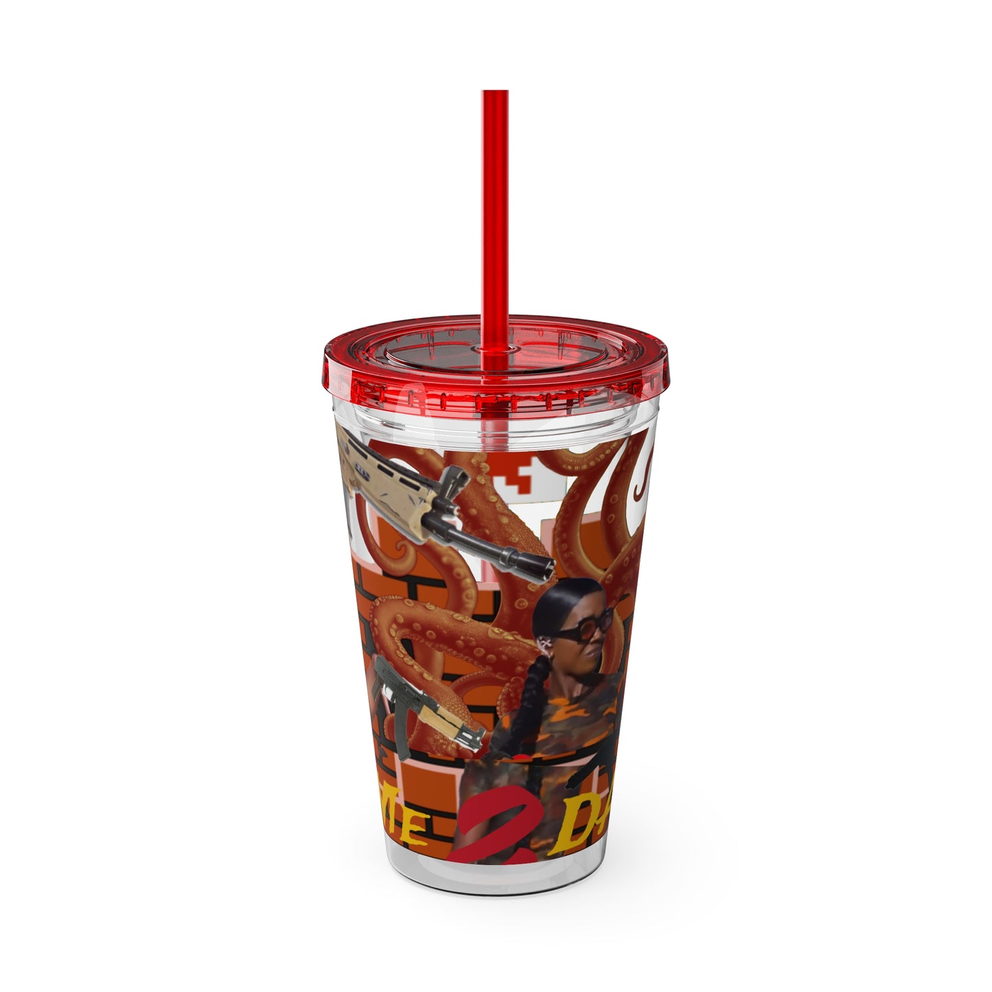 Sunsplash Tumbler with Straw, 16oz