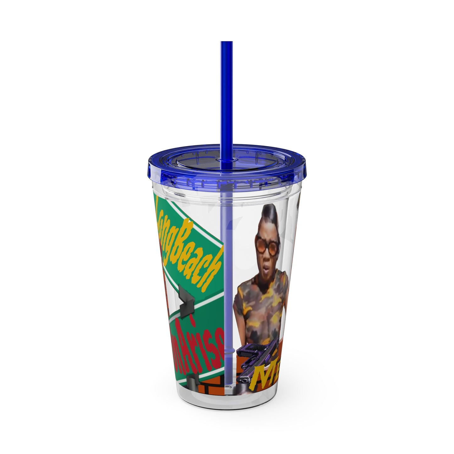 Sunsplash Tumbler with Straw, 16oz