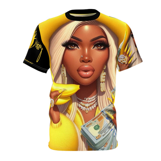 Unisex Cut & Sew Tee (AOP)yellow