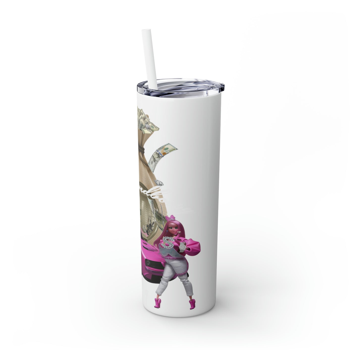 Skinny Tumbler with Straw, 20oz