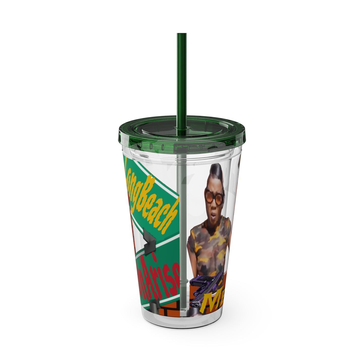 Sunsplash Tumbler with Straw, 16oz