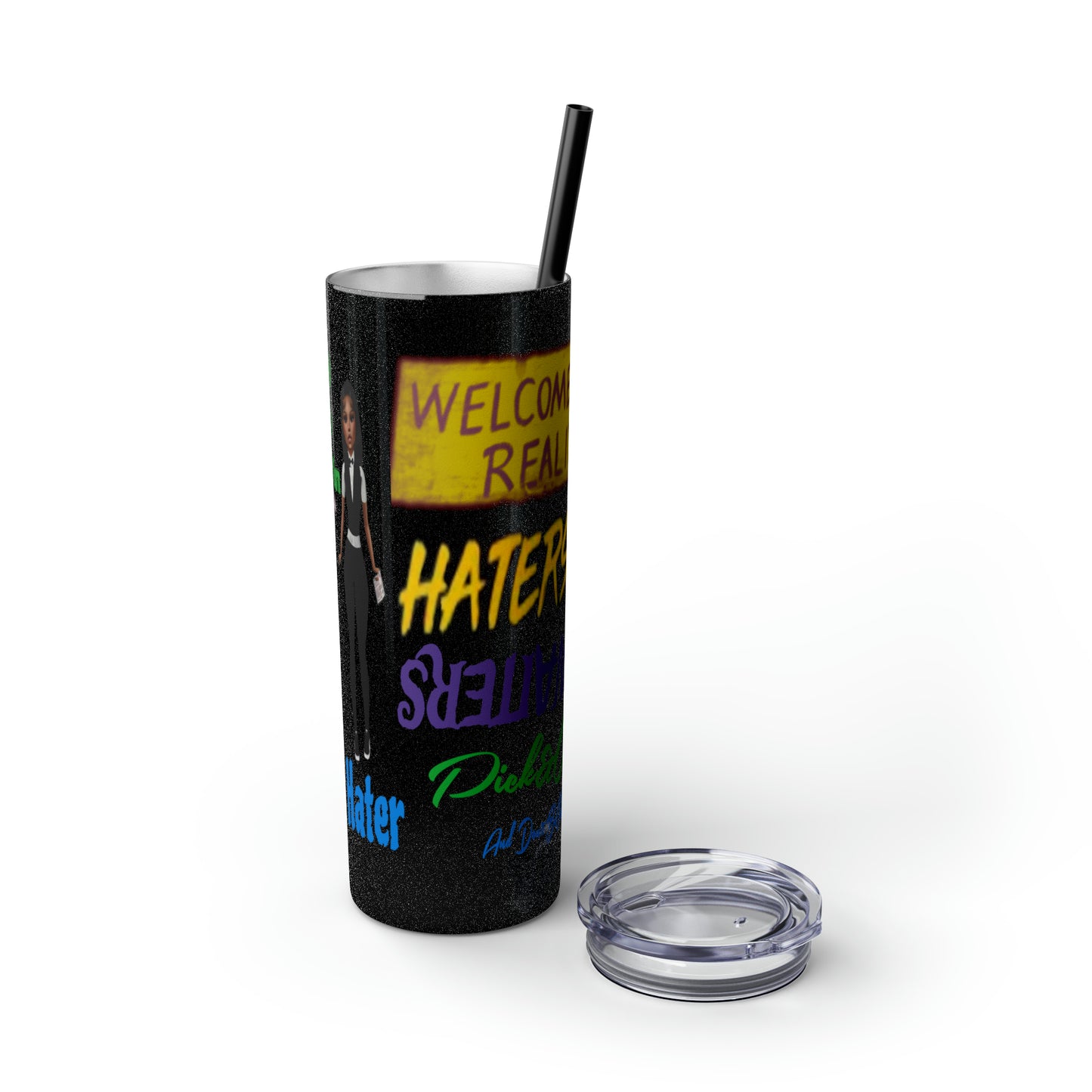 Skinny Tumbler with Straw, 20oz
