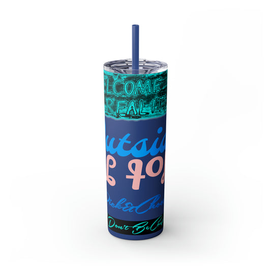 Skinny Tumbler with Straw, 20oz