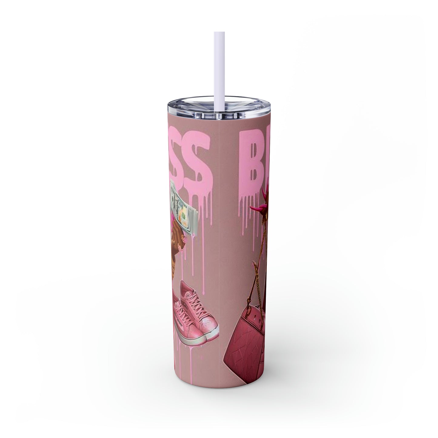 Skinny Tumbler with Straw, 20oz