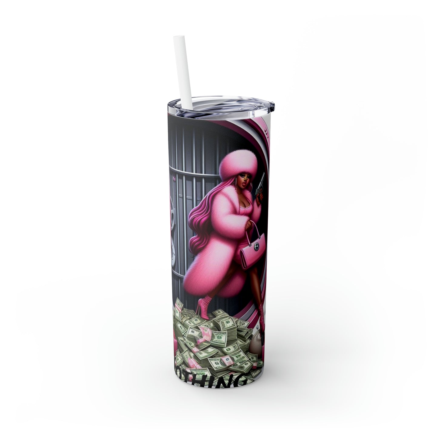 Skinny Tumbler with Straw, 20oz