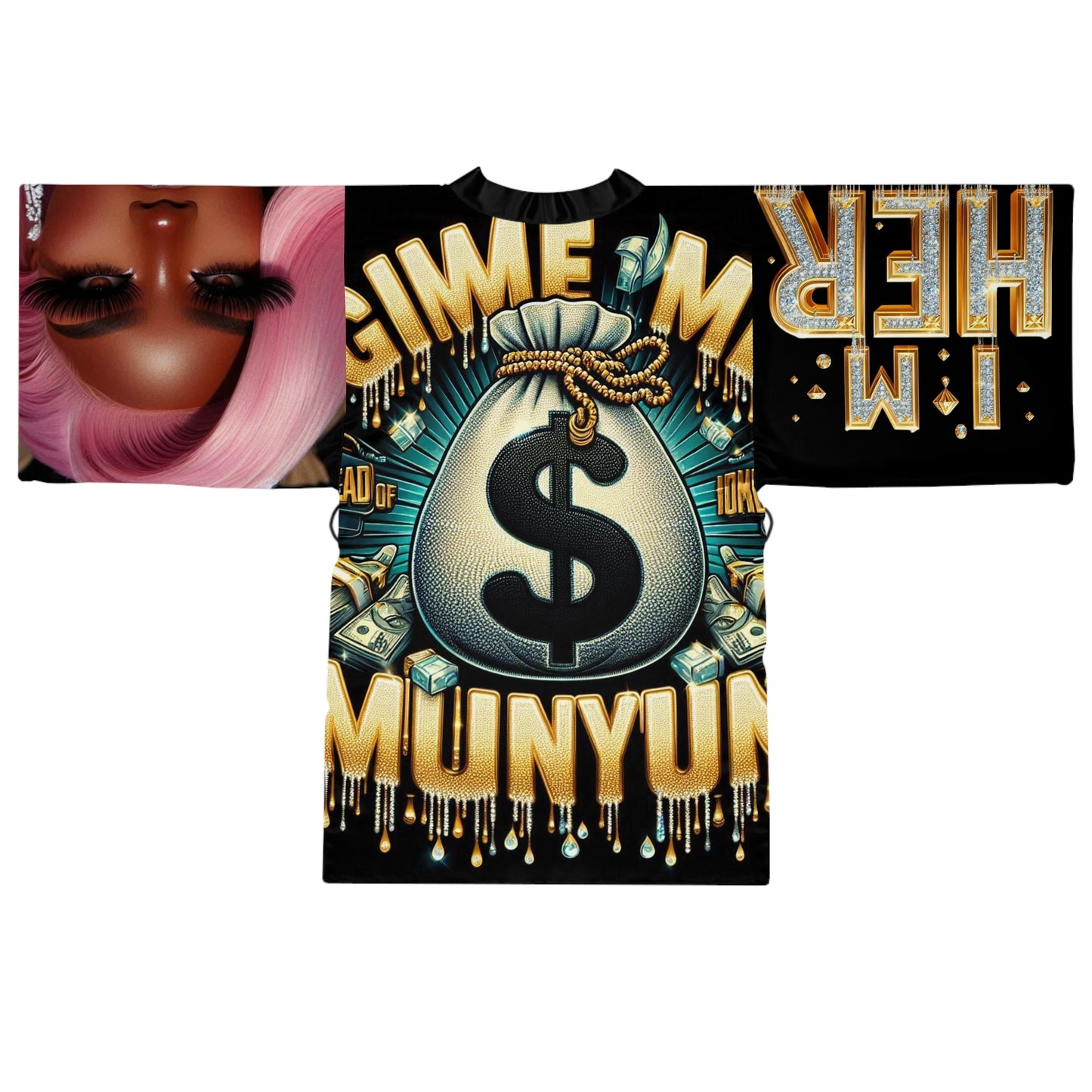 Long Sleeve Kimono Robe (AOP)