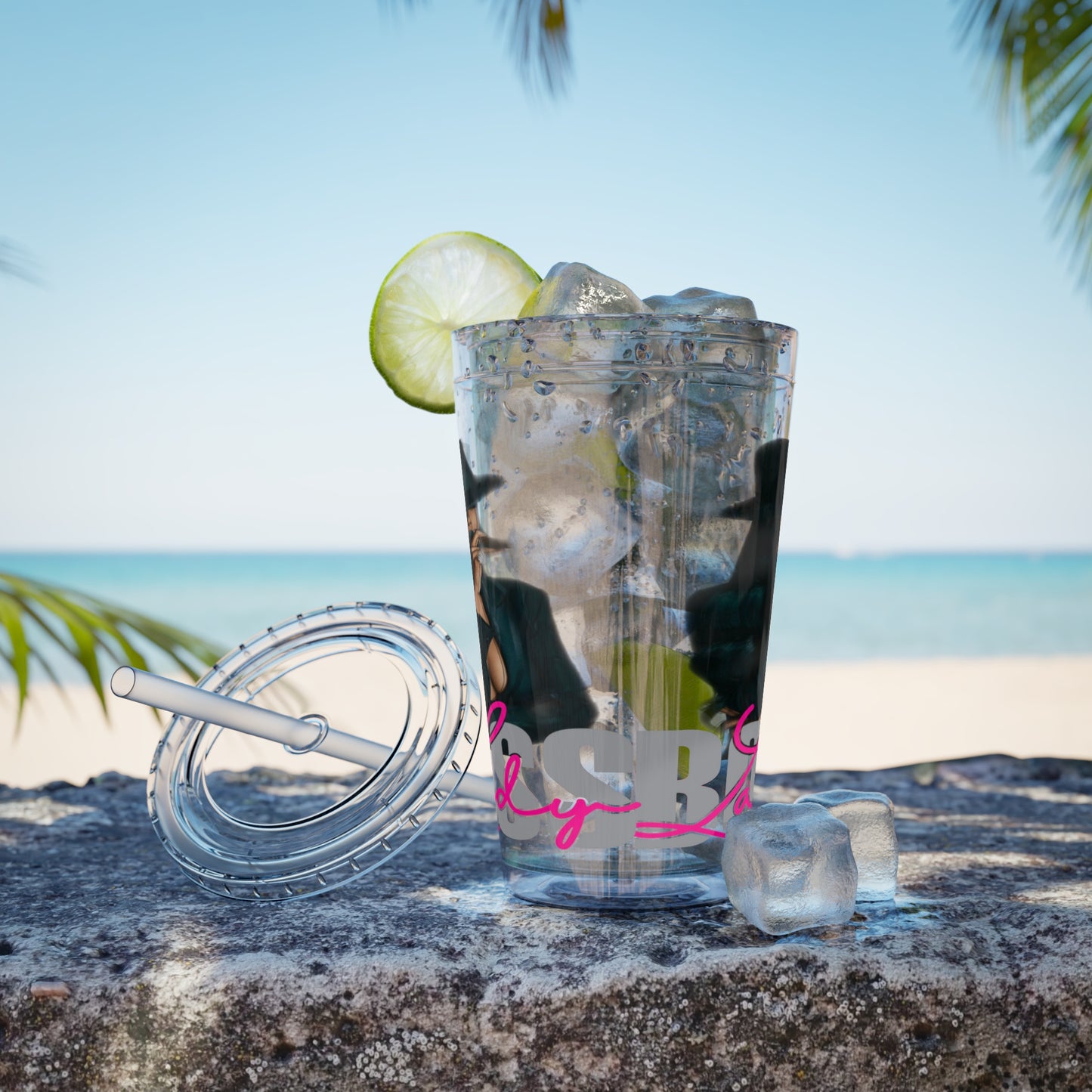 Sunsplash Tumbler with Straw, 16oz