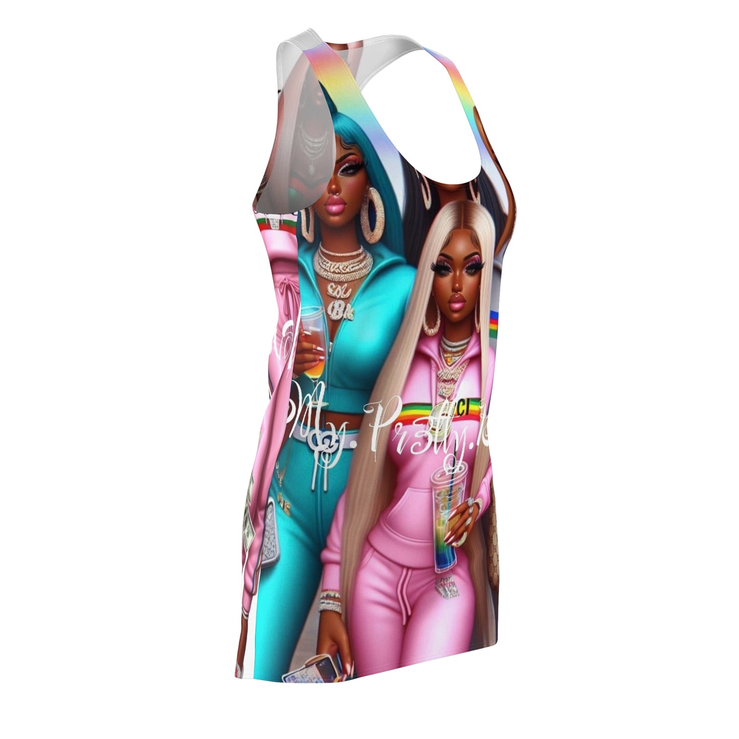 Women's Cut & Sew Racerback Dress (AOP)