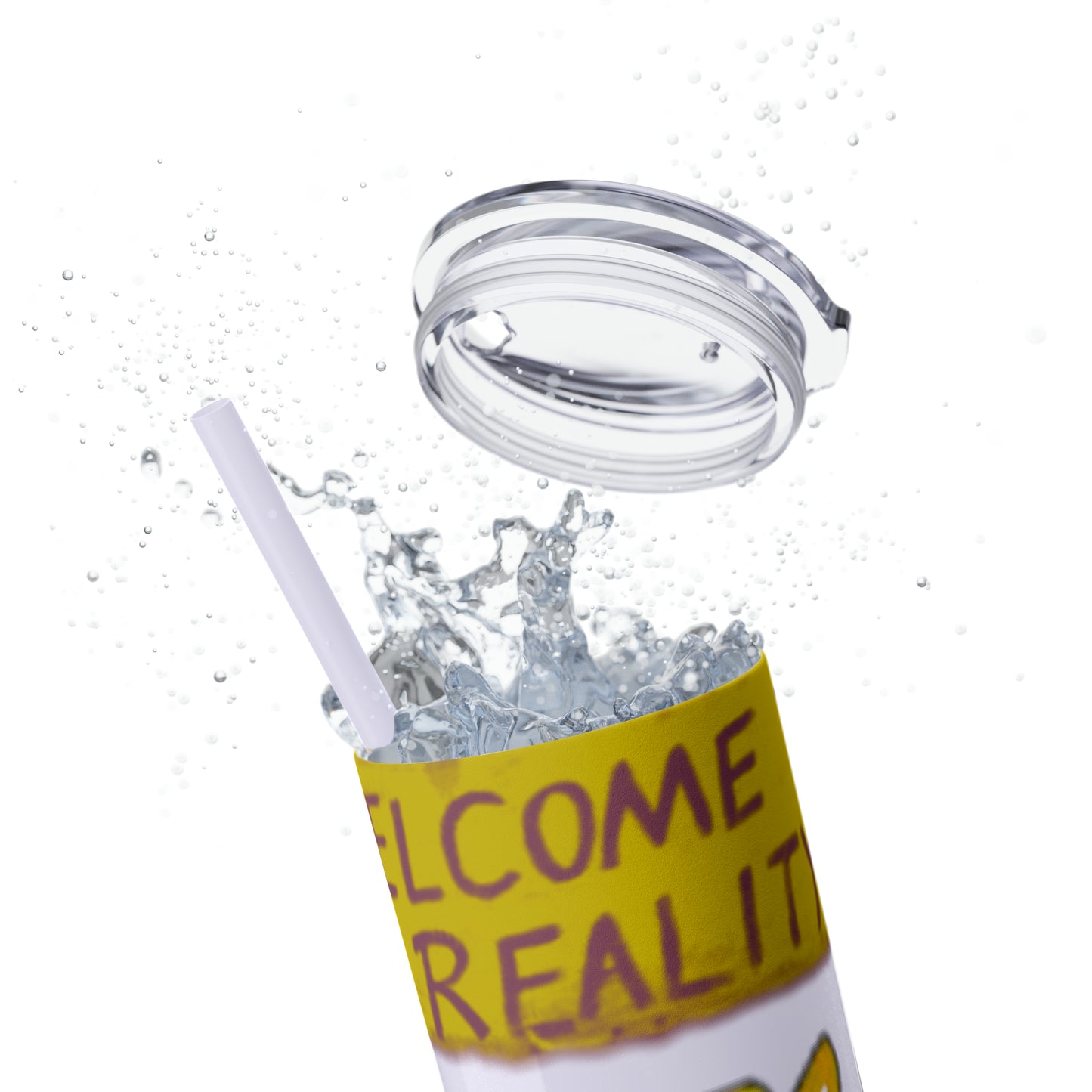 Skinny Tumbler with Straw, 20oz