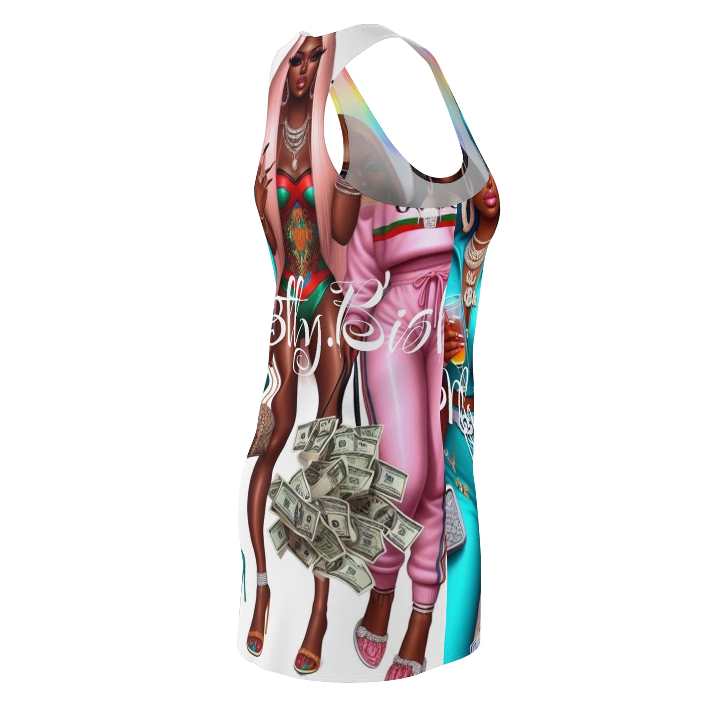 Women's Cut & Sew Racerback Dress (AOP)
