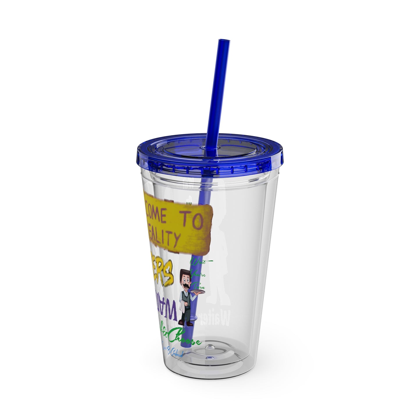 Sunsplash Tumbler with Straw, 16oz