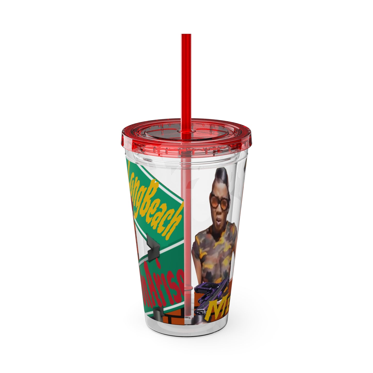 Sunsplash Tumbler with Straw, 16oz