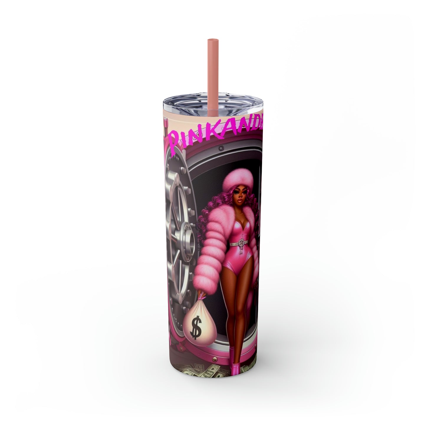 Skinny Tumbler with Straw, 20oz