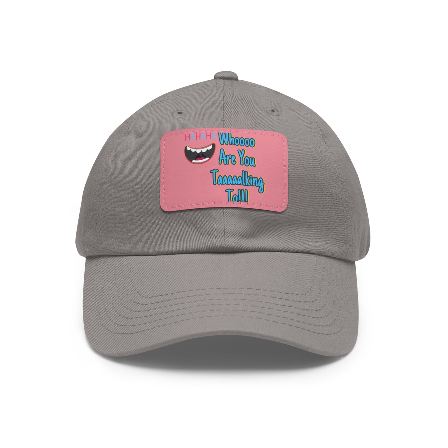 Dad Hat with Leather Patch (Rectangle)